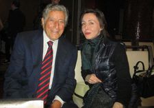 Tony Bennett with two-time First Time Fest juror Anne-Katrin Titze: "I was taking classes about how good this film was or that film." 